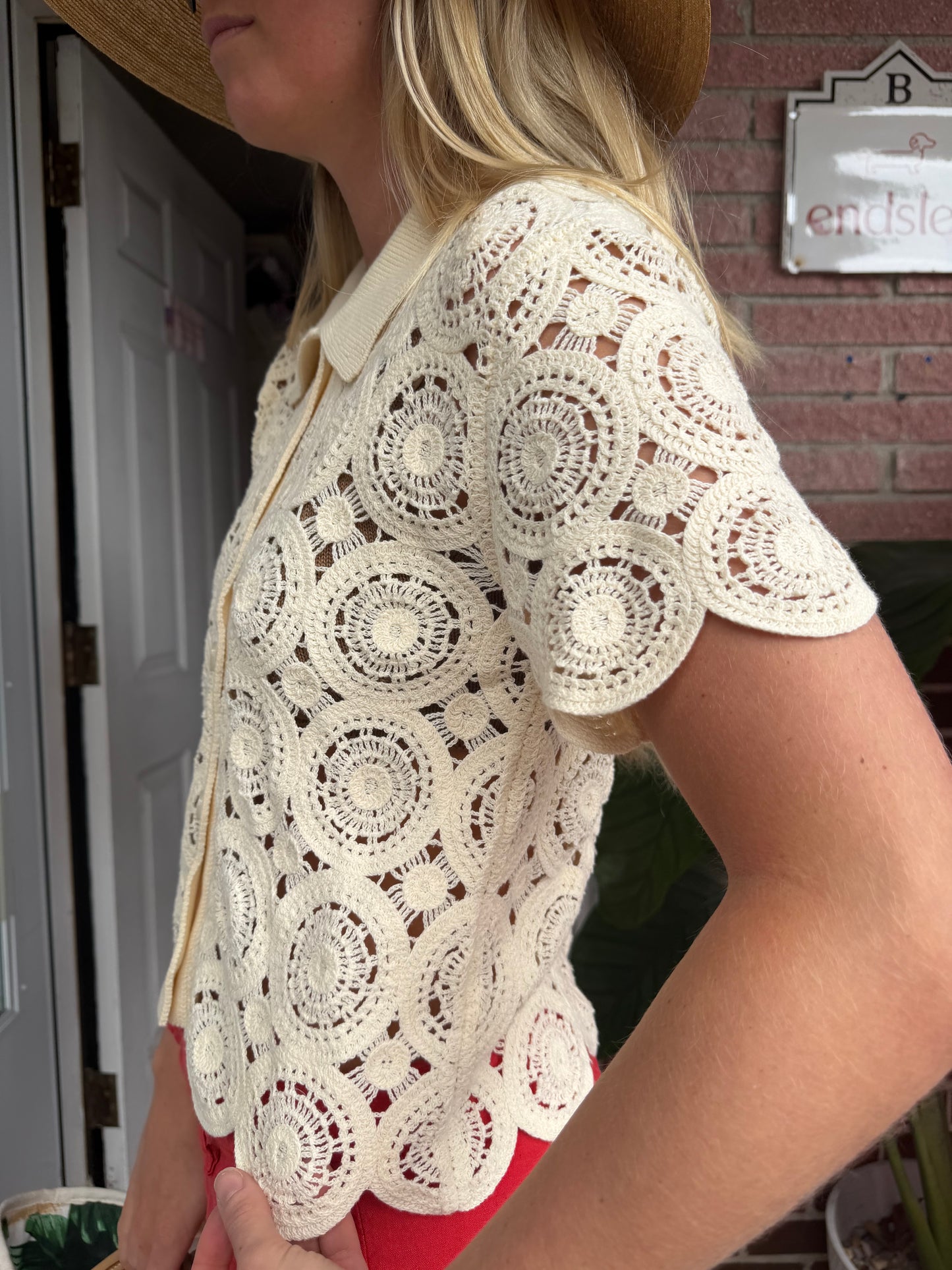 Le Bop | Crochet Polo + Short Set , XS / S