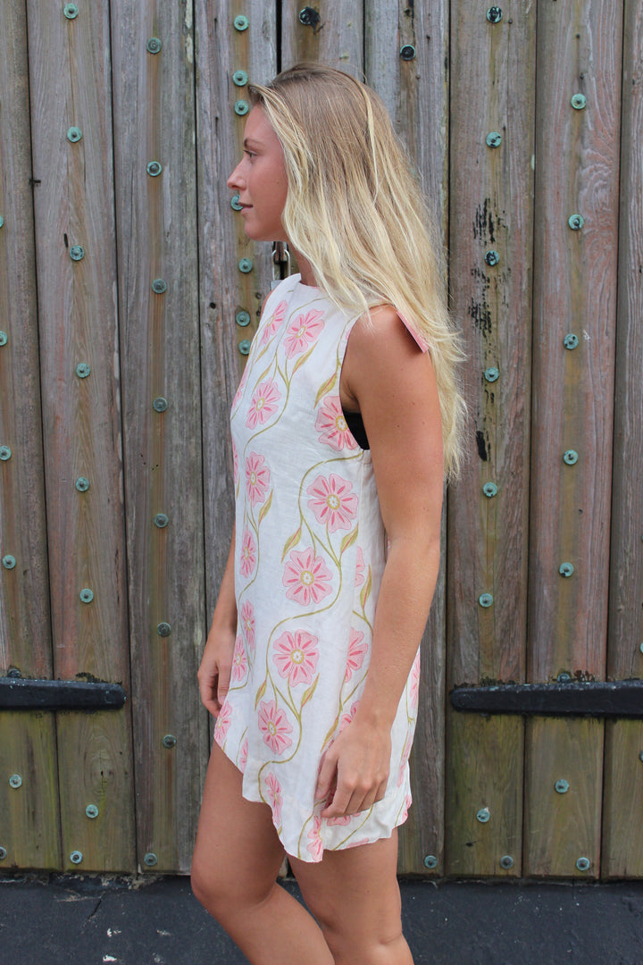 Vrg Girl  | Sleeveless Floral Mini Dress, S