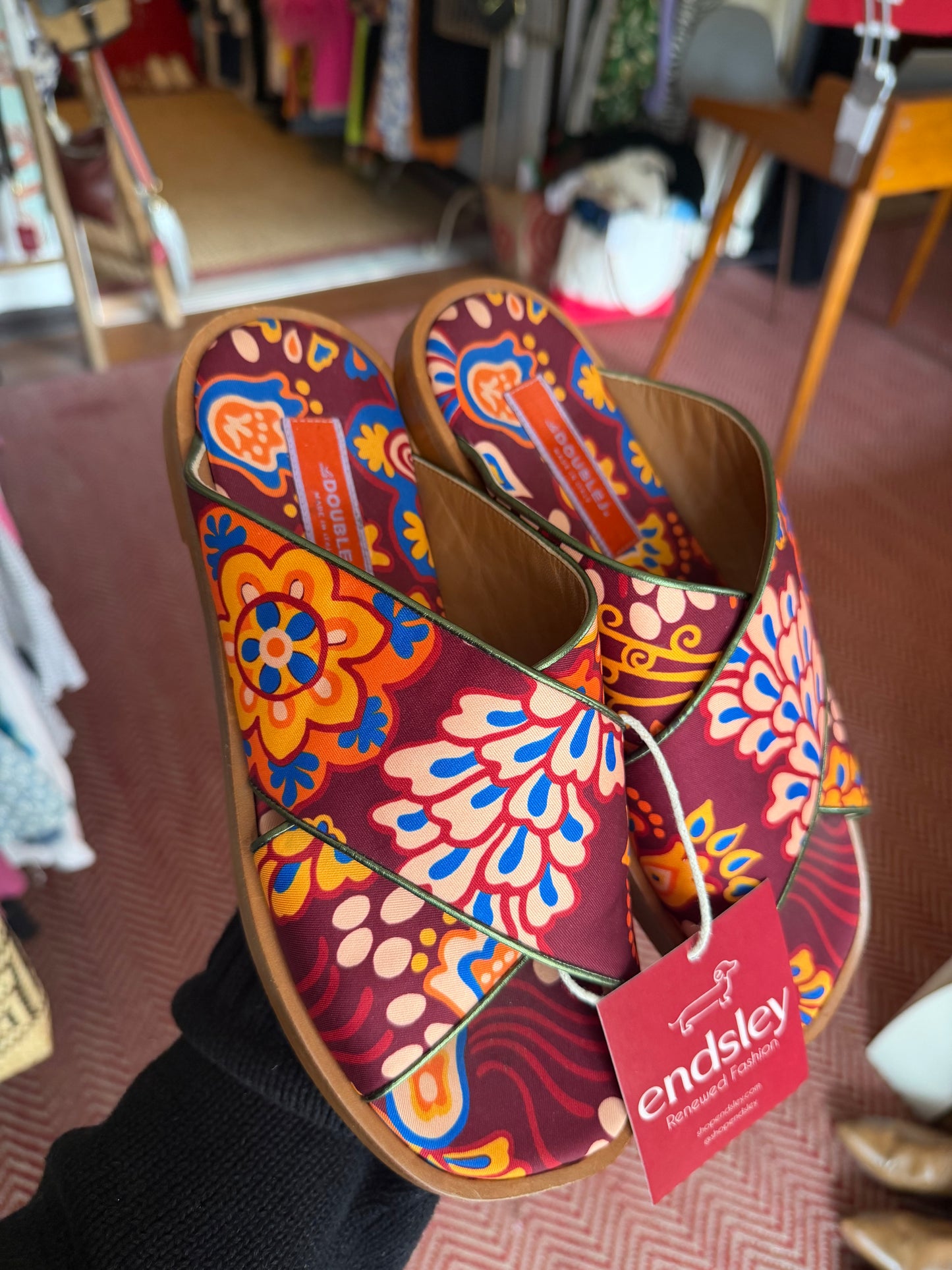 La Double J | Colorful Pattern Sandals , 37