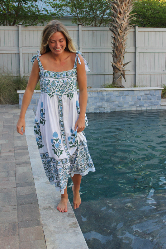 Juliet Dunn | London  Hydrangea Sundress, 2 (US 6/8)
