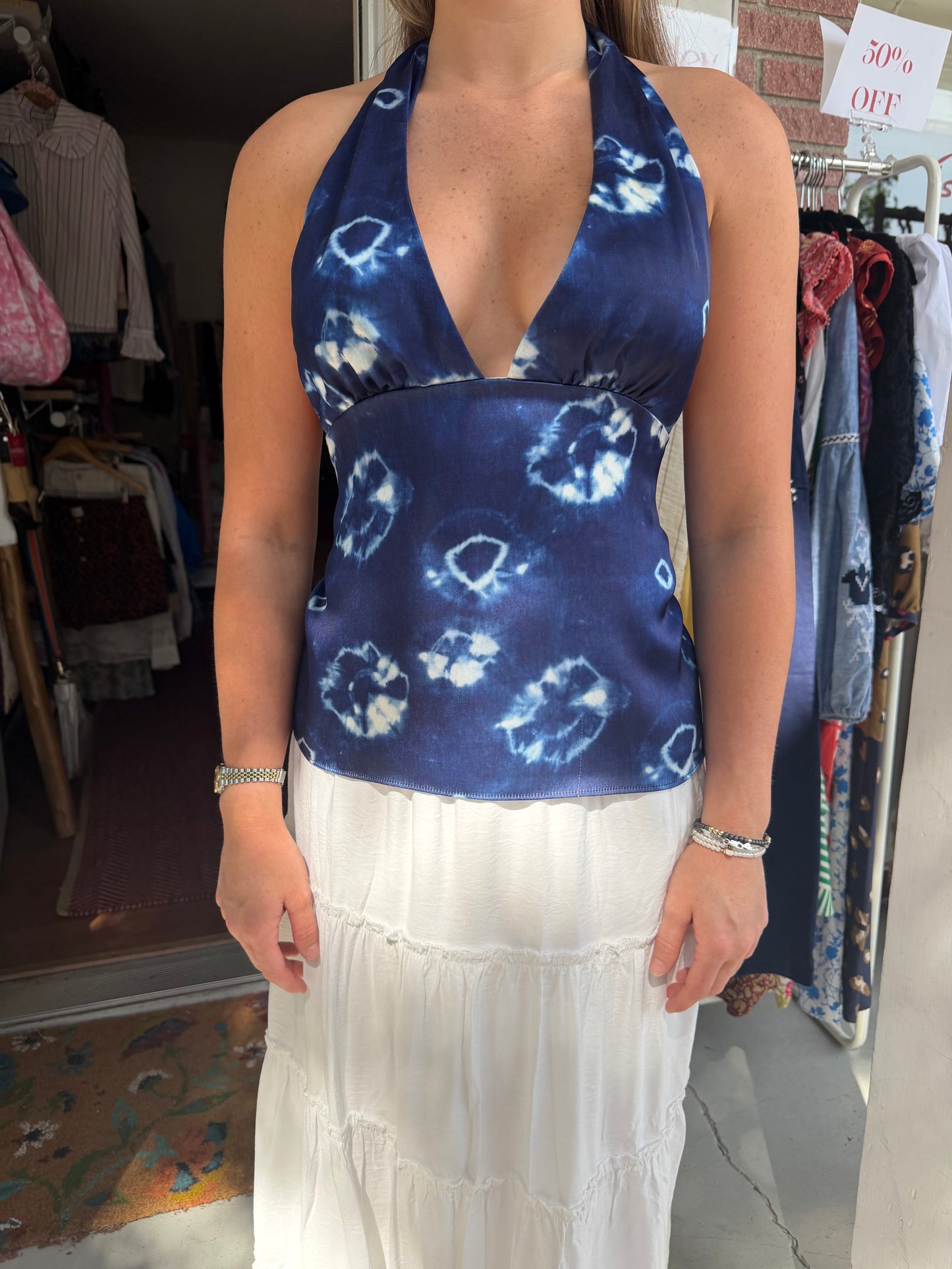 Zara | Halter Tie Dye Top, XS