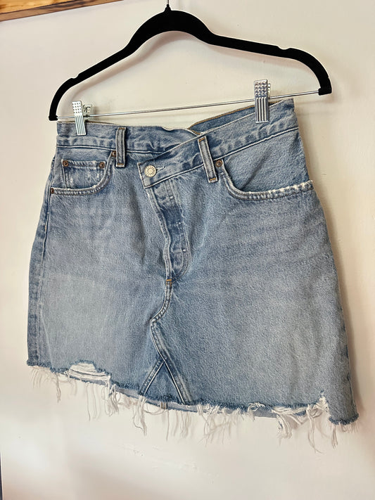 Agolde | Denim Criss Cross Skirt