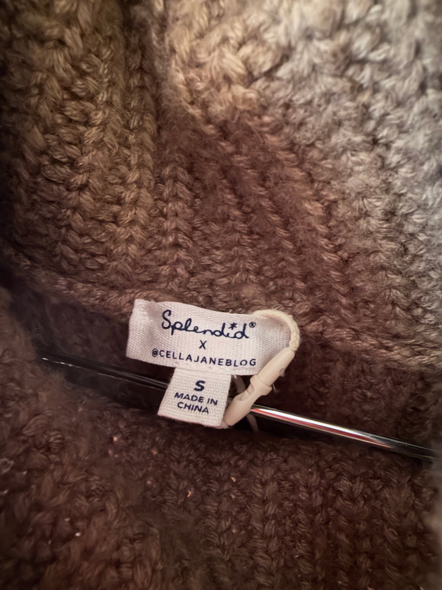 Splendid | Brown Sleeveless Turtleneck, S