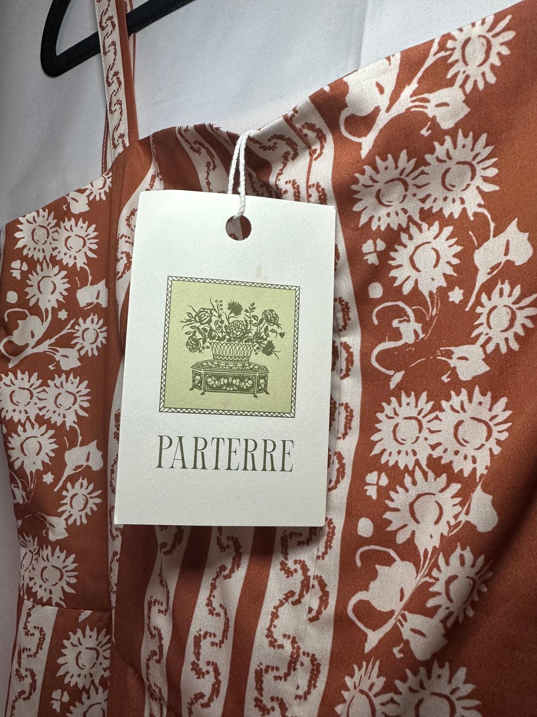 Parterre | Orange Floral Maxi Dress, XXS