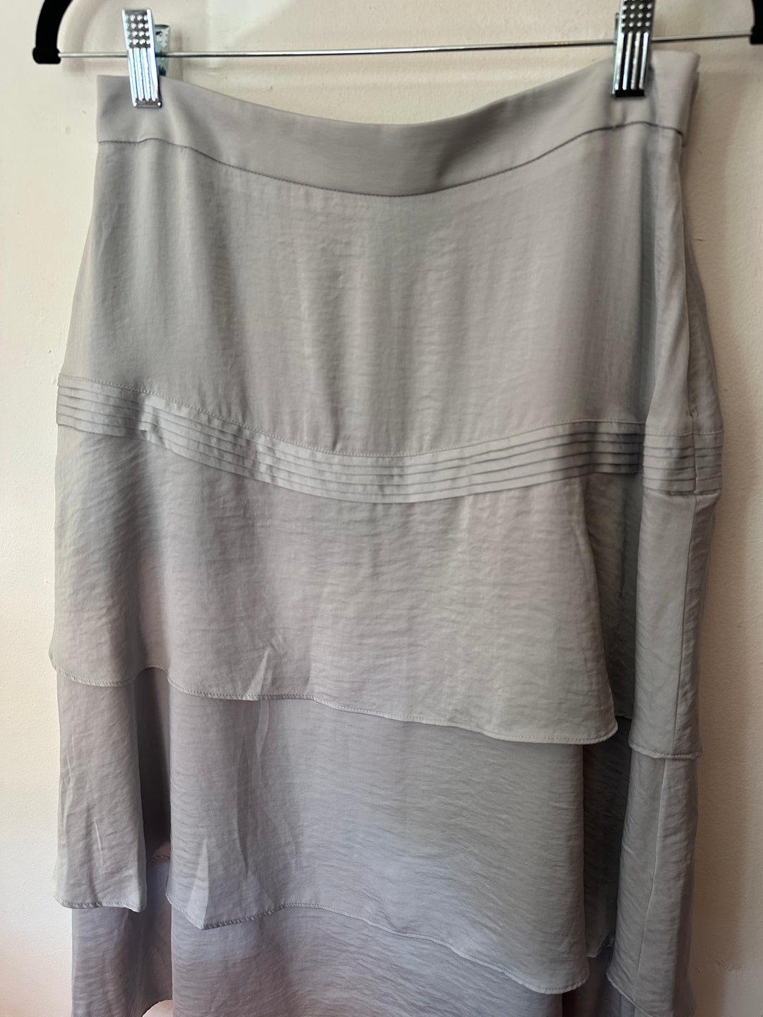 Banana Republic | Gray/Silver Tiered Skirt, 4