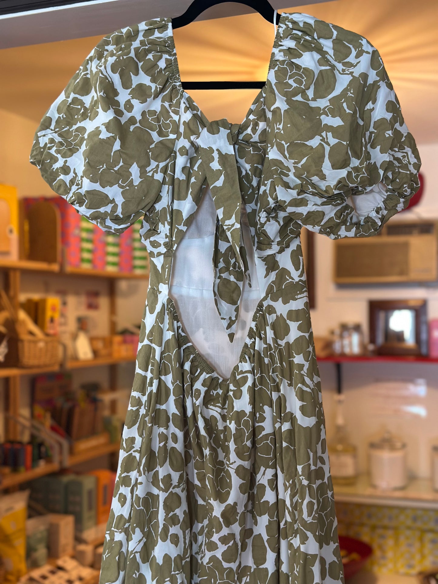 English Factory | Olive Green Floral Dress