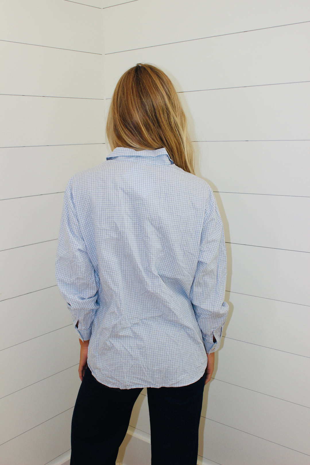"A" embroidered Button Down