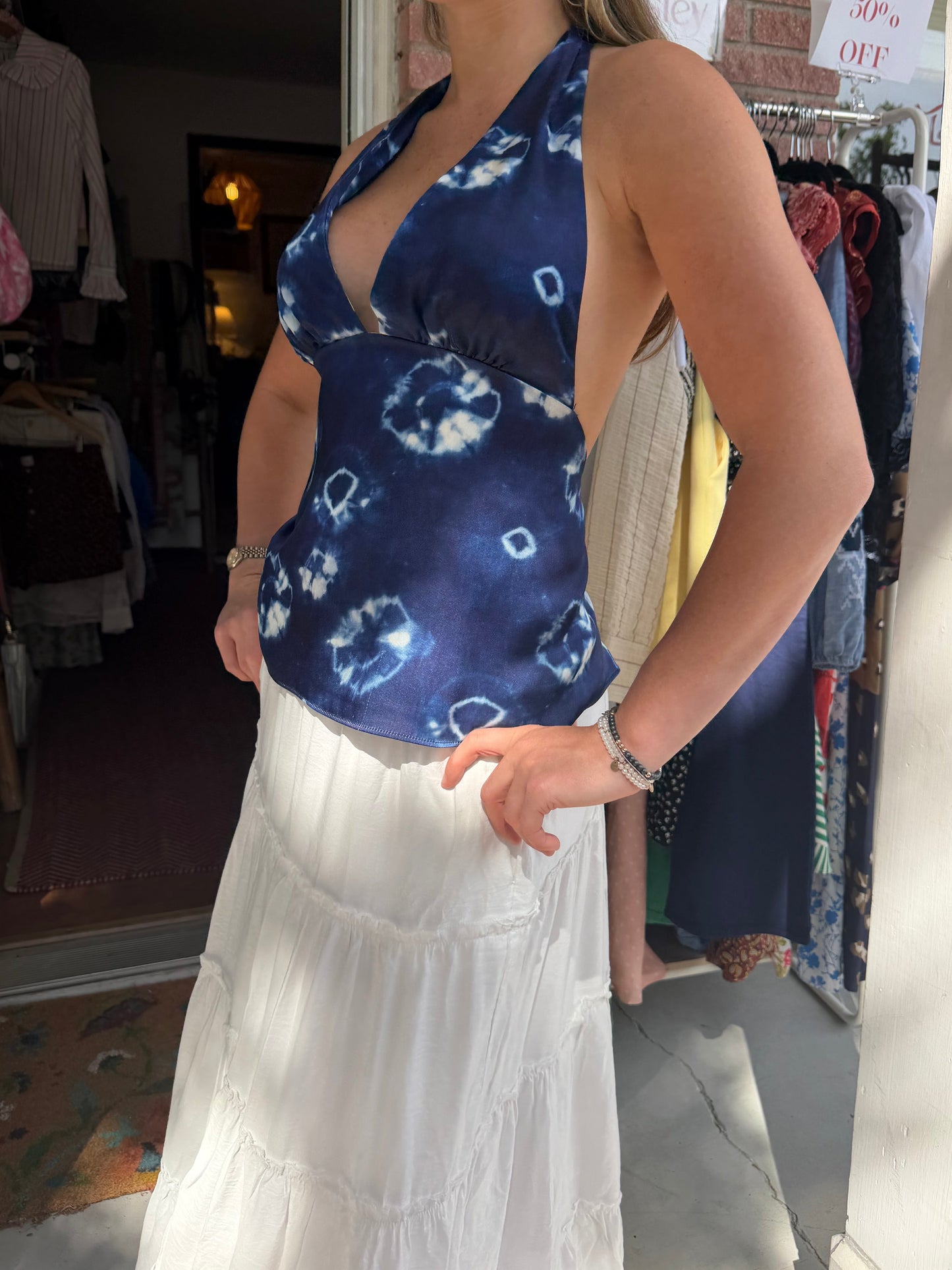 Zara | Halter Tie Dye Top, XS