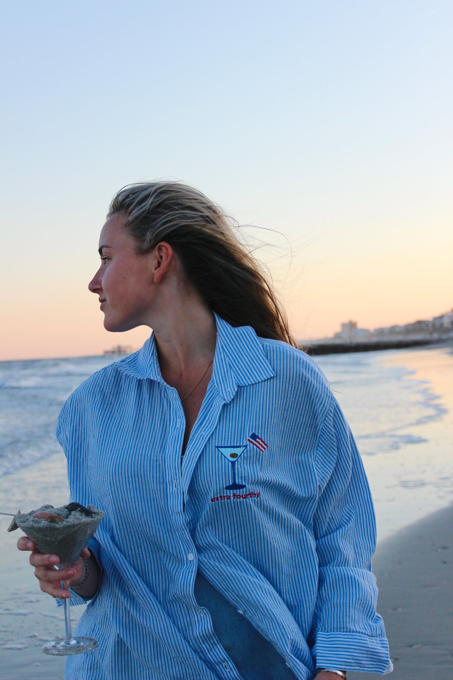 Endsley | "Extra Fourthy" Martini Button Down, L