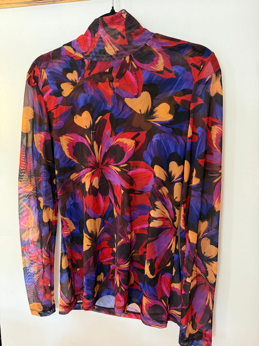 Johnny Was | Eclipse Blooms Mesh Tee