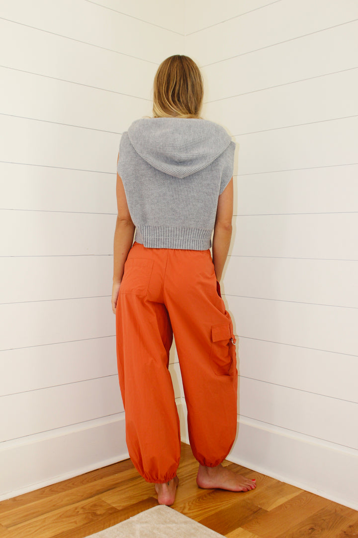 By Together | Knit Sleeveless Hoodie, L
