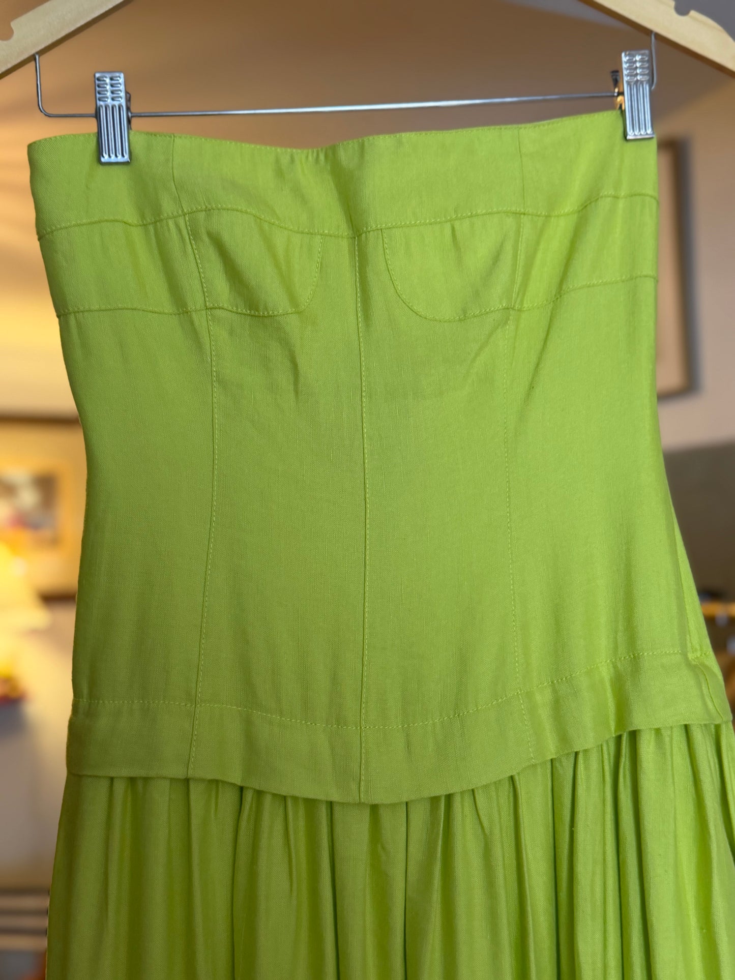 Hunter Bell | Chartreuse Maren Dress, 0