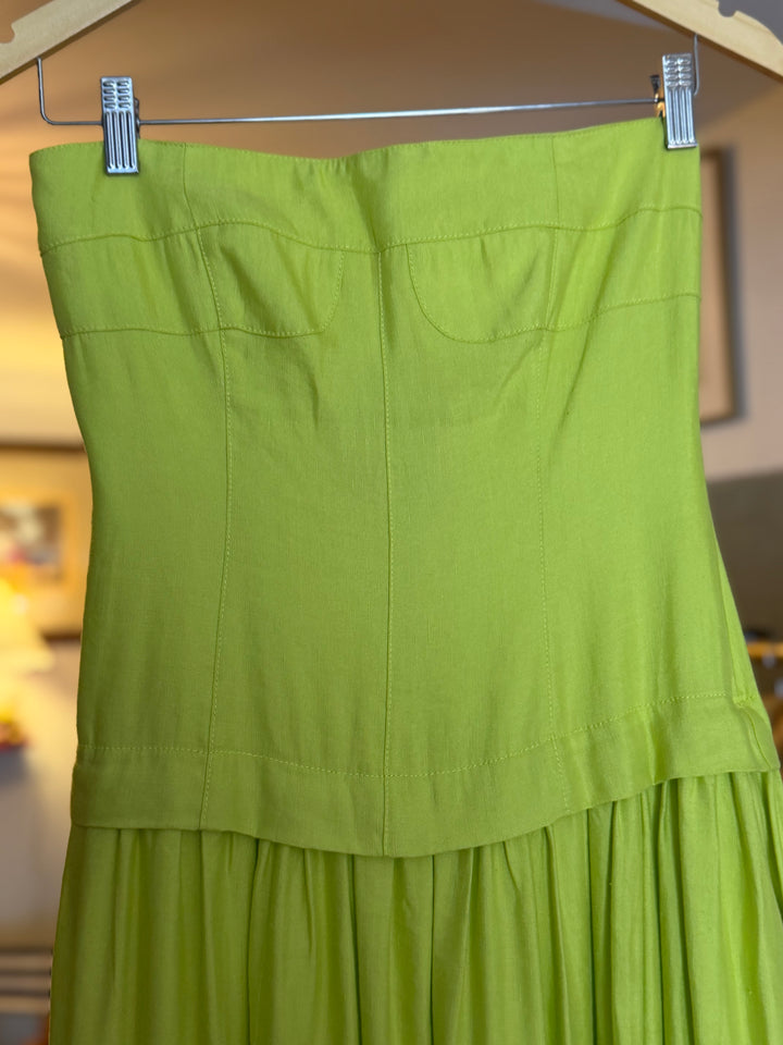 Hunter Bell | Chartreuse Maren Dress, 0