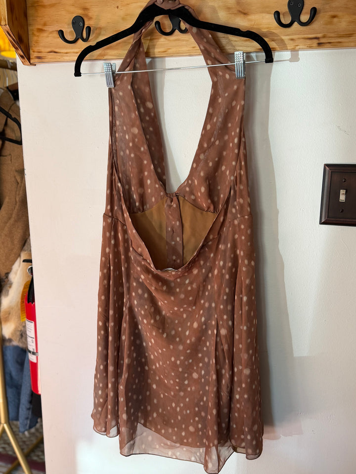 Frankies Bikinis | Bloom Chiffon Mini Dress, XL