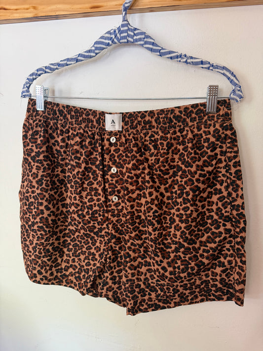 Anthropologie | Cheetah Boxer Shorts, M