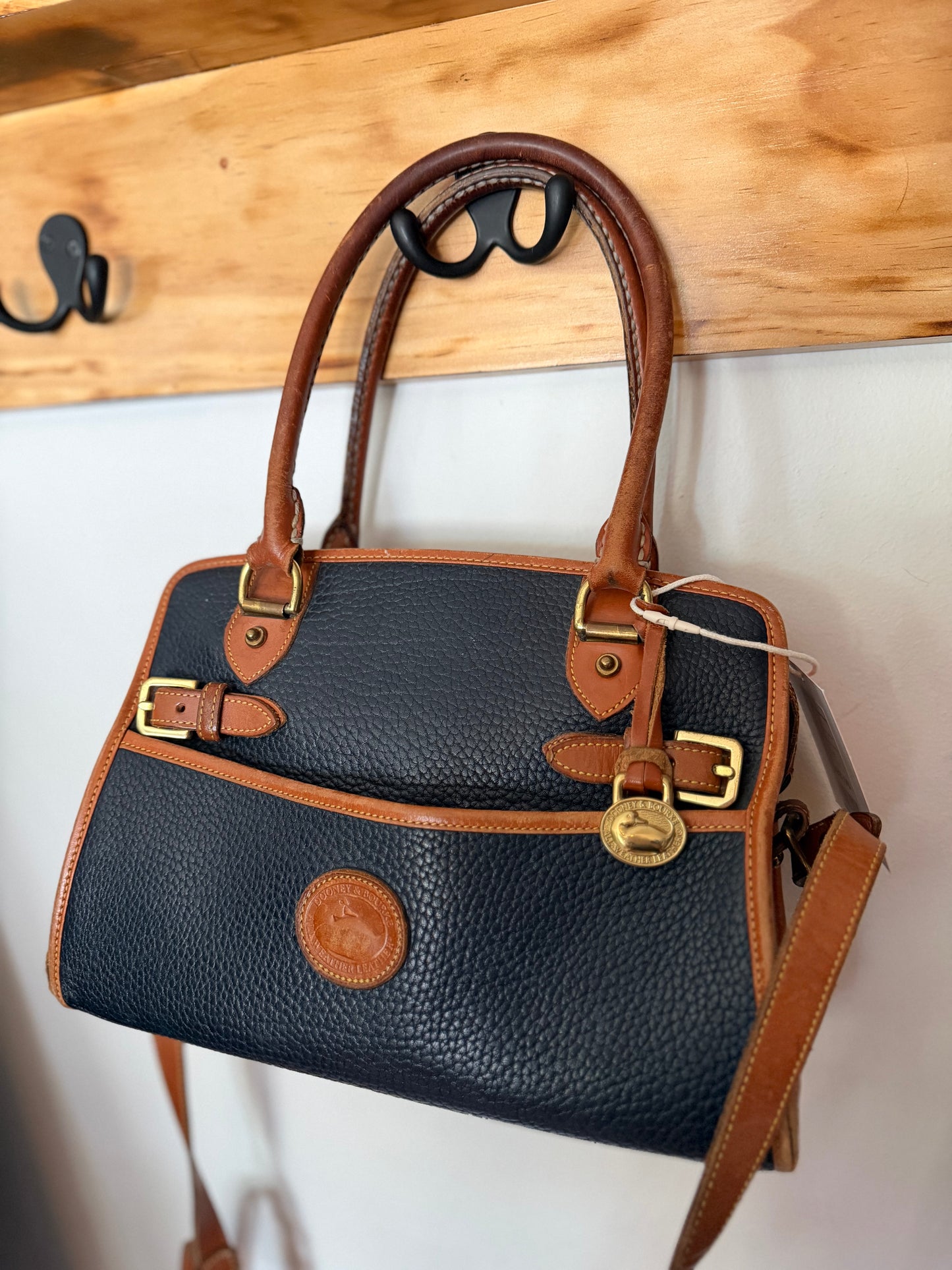 Dooney & Burke | Leather Satchel Buckle Bag