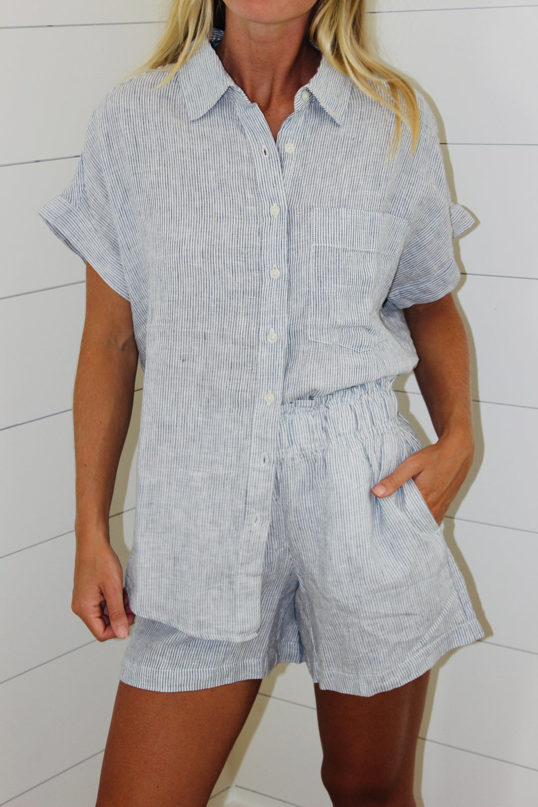 Quince | Linen Striped Set, M