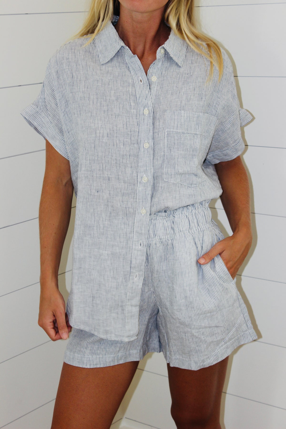 Quince | Linen Striped Set, M