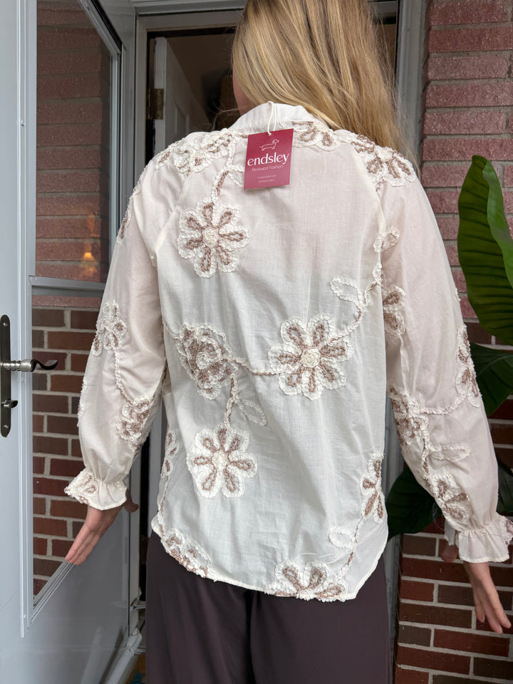 Zara | Lightweight Floral Top, M