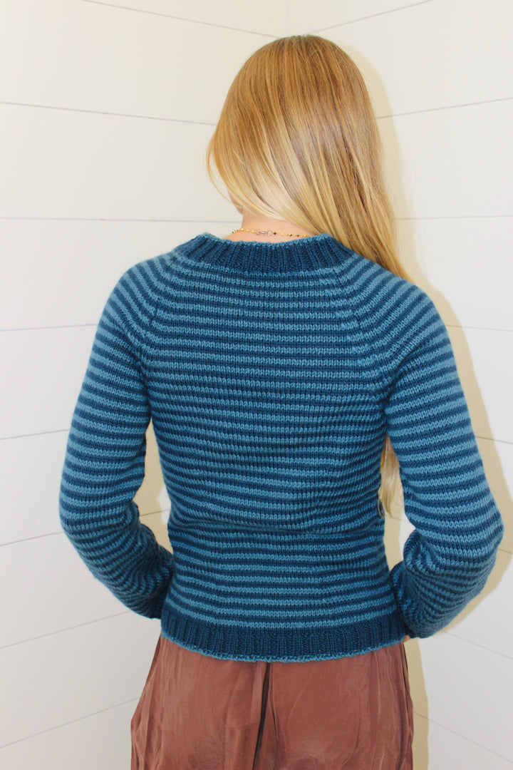 Vintage Flower Button Sweater, S/M