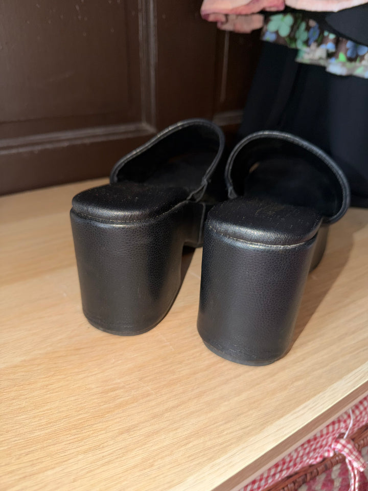 Matisse x Anthropologie | Black Platform Slide