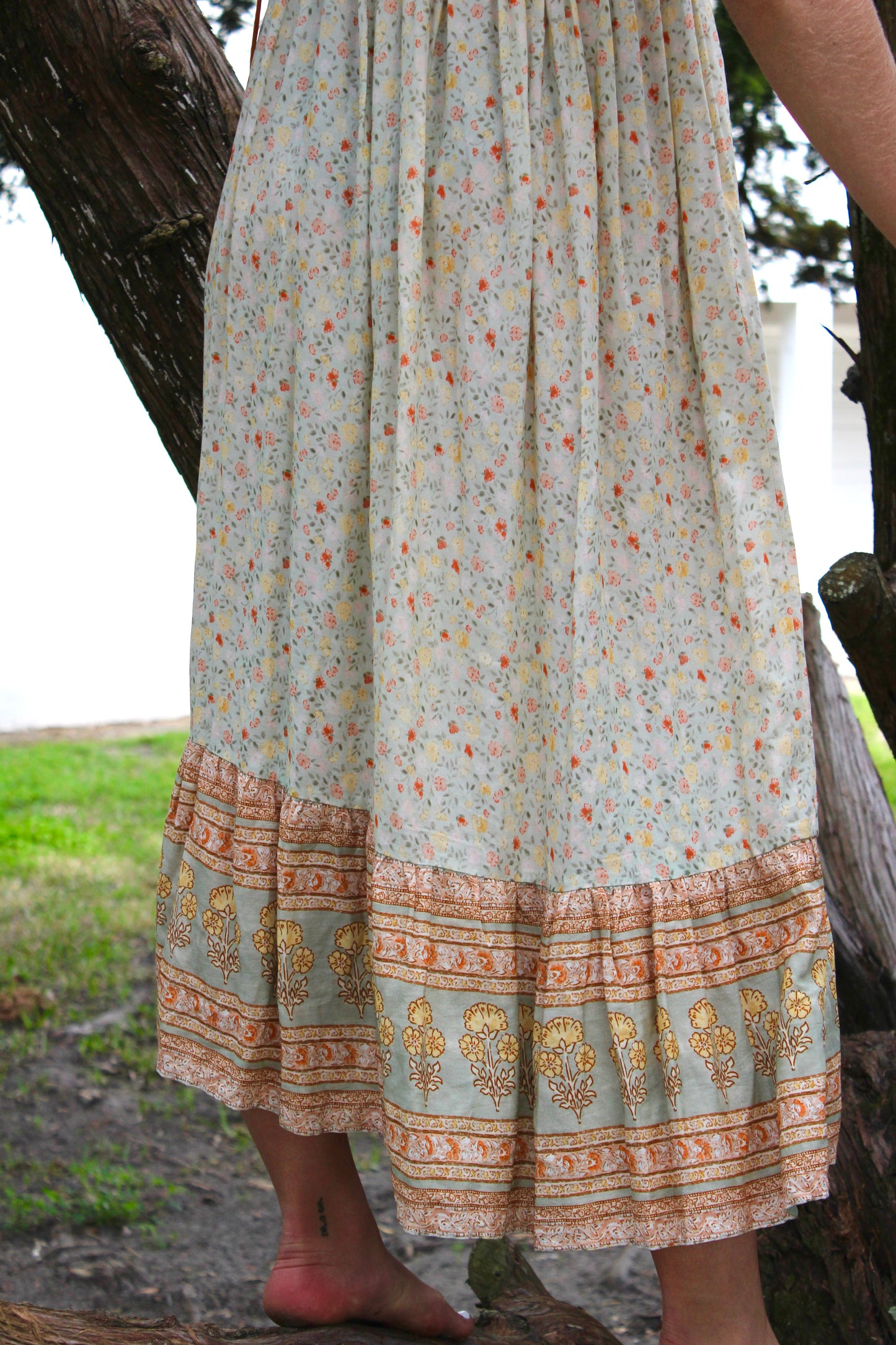 Floral Midi Sundress, XS
