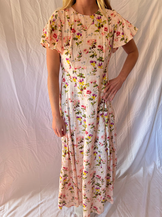 Hill House | Floral Print Maxi Dress, S