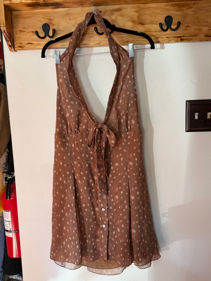 Frankies Bikinis | Bloom Chiffon Mini Dress, XL