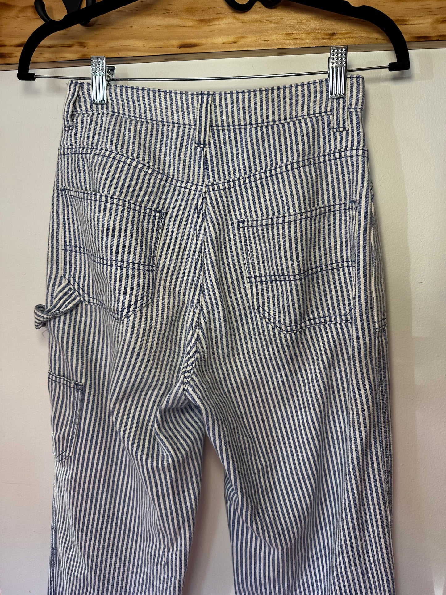 Divided | Blue and White Striped Jeans, 2
