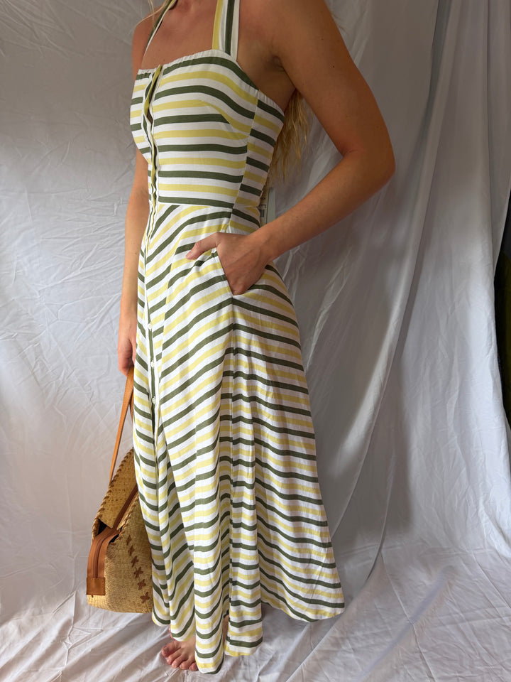 Tuckernuck | Tie Neck Midi Dress, XS