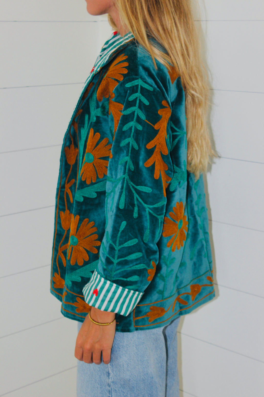 Endsley | Velvet Floral Jacket, OS
