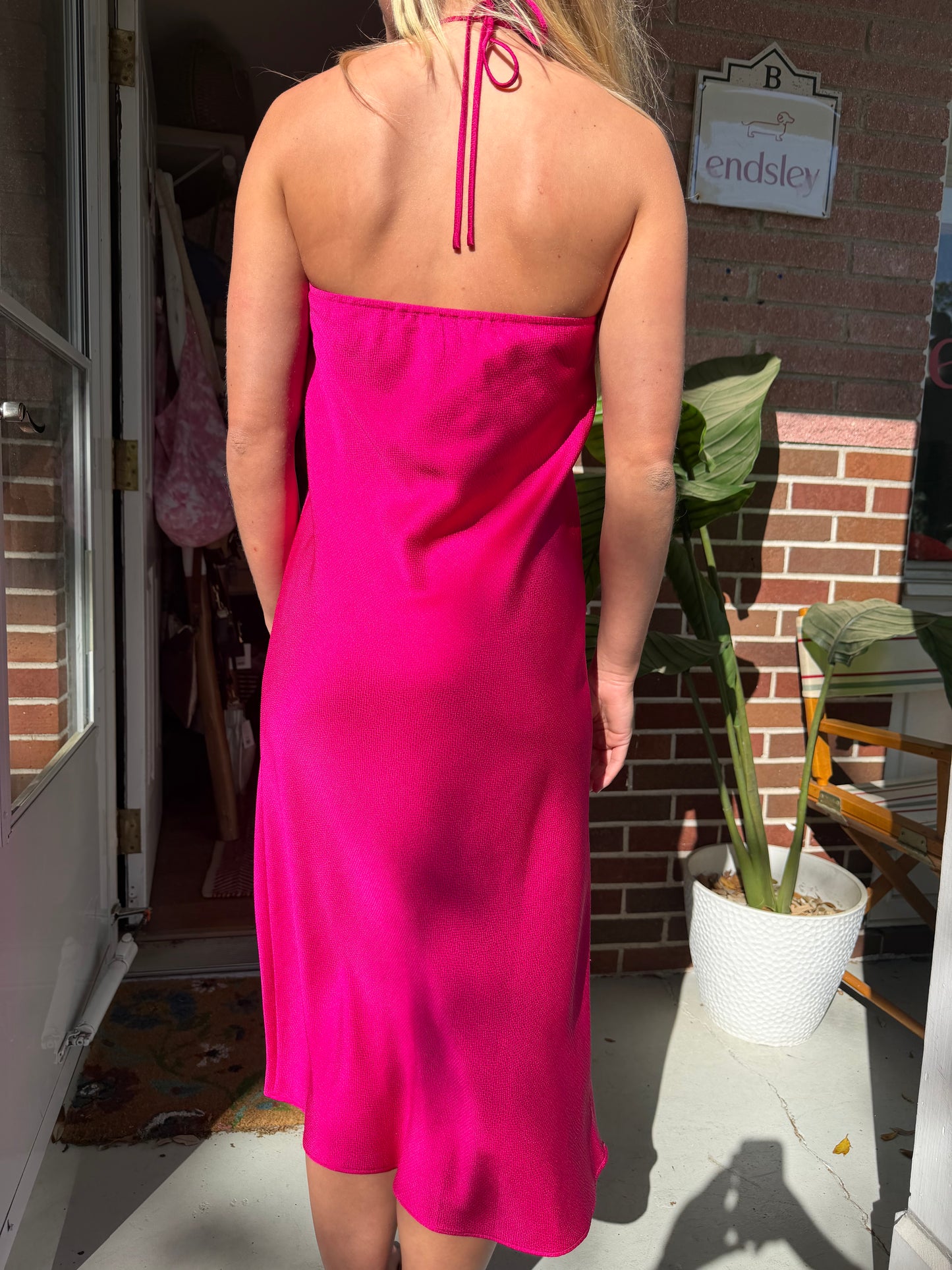 Lucy Paris | Halter Midi Dress, S