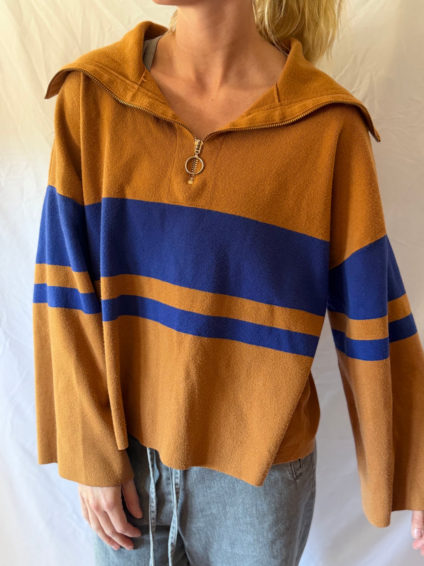 Callahan (Anthropolgie) | Striped Pullover, 1X