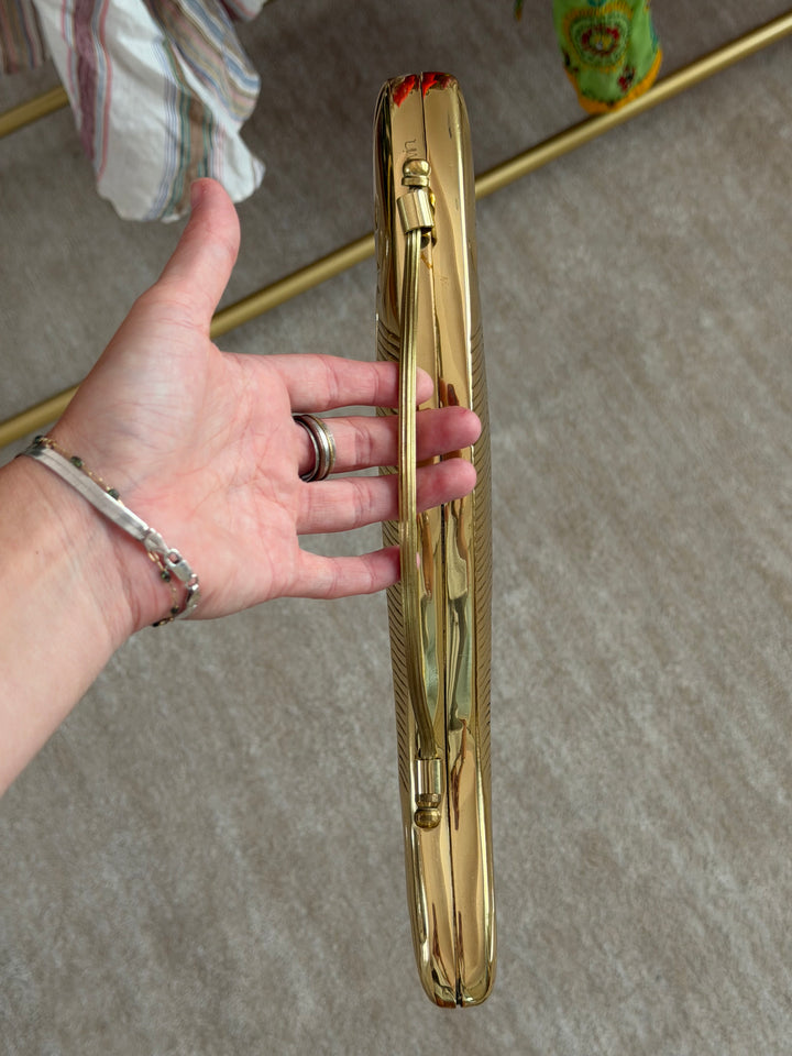 Vin.  | Gold Fishy Brass Purse, OS
