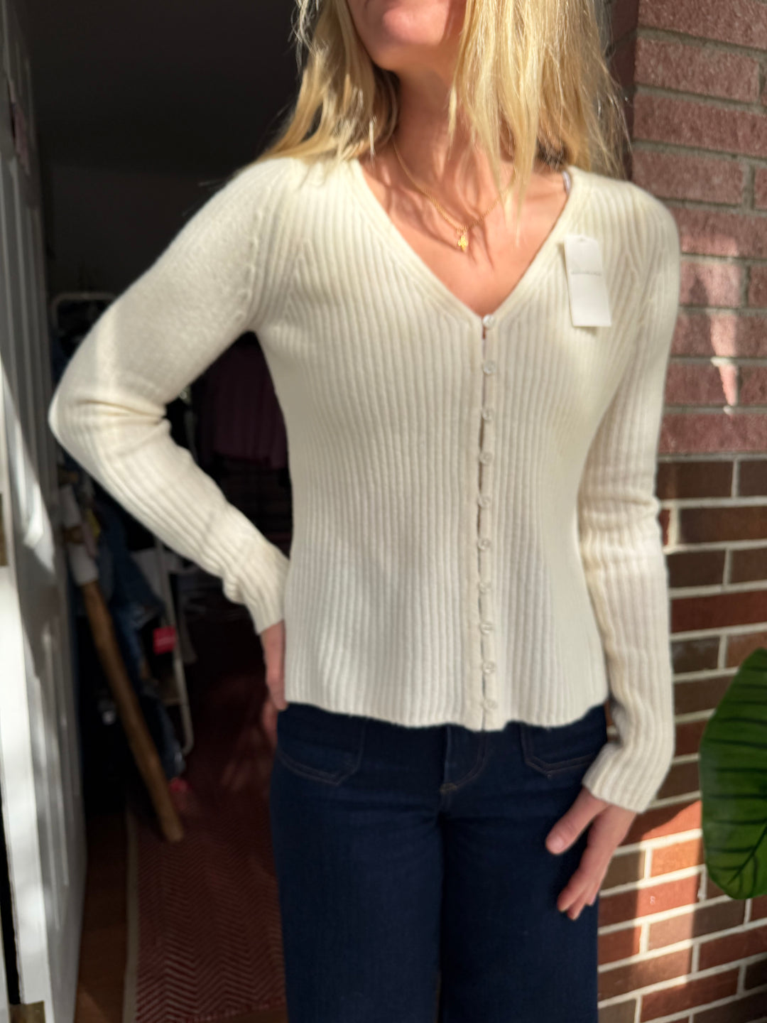 Abercrombie &amp; Fitch | Cream Sweater, XS