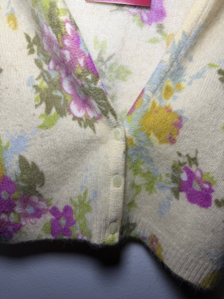 Free People | Floral Cropped Cardigan, S/P