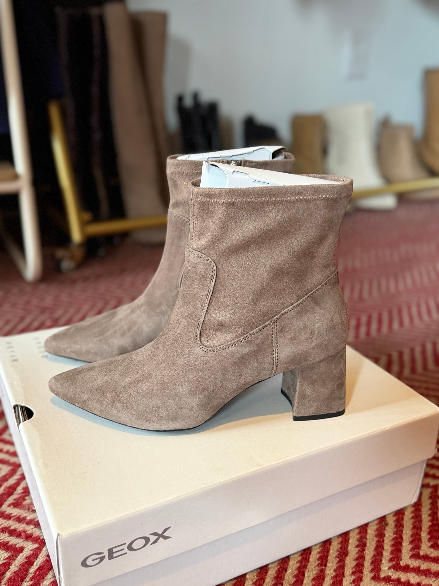 Geox | Bigliana Suede Ankle Boots, 8