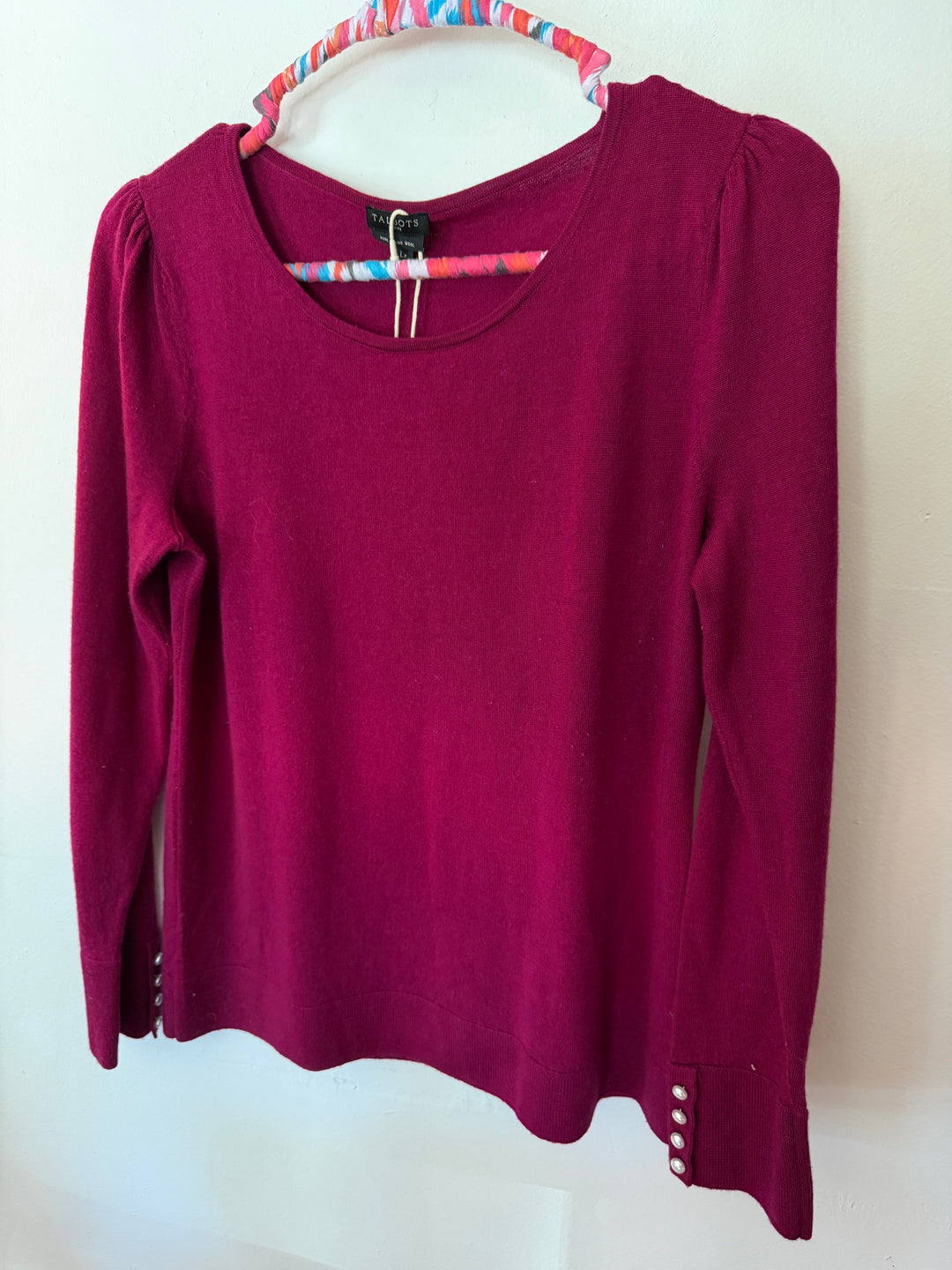Talbots | Pearl Sleeve Sweater, L