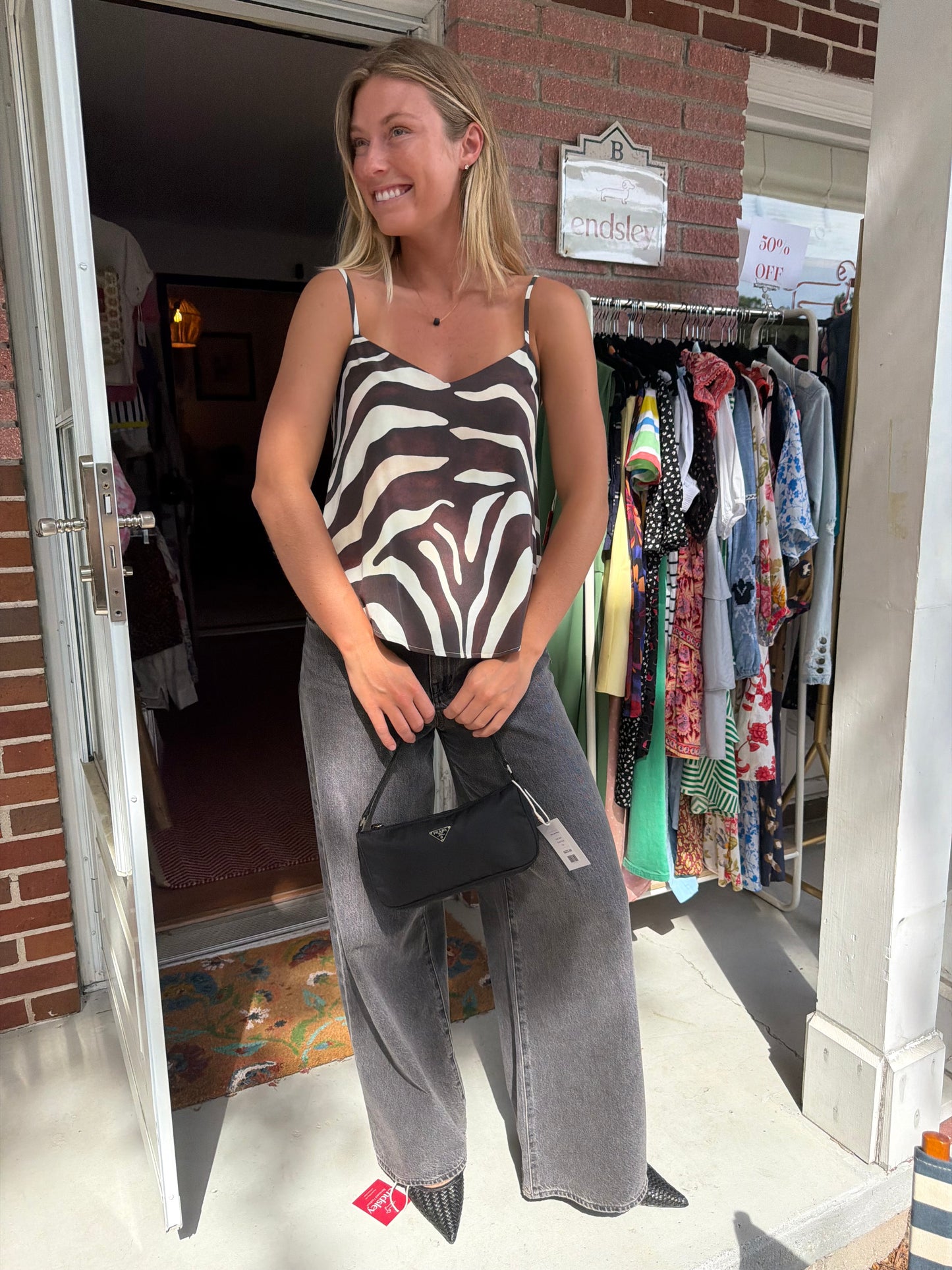 Mara Hoffman | Cami Zebra Top, S