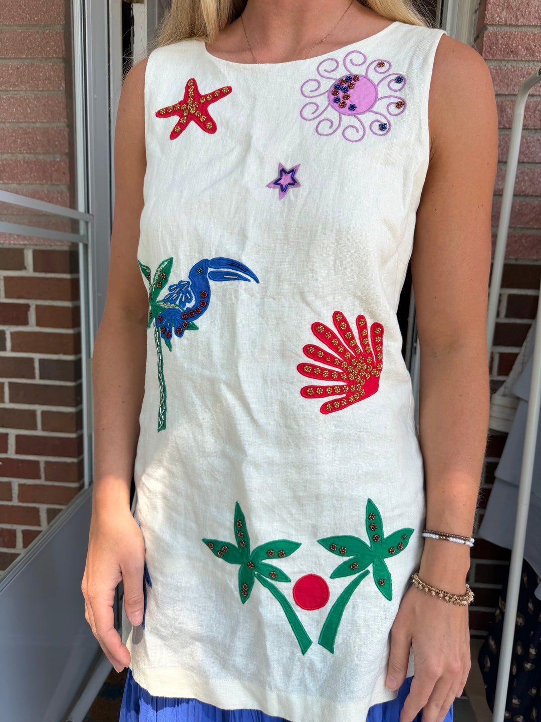 Medusa | Mini Floral Cut Coverup/Long Tunic, S