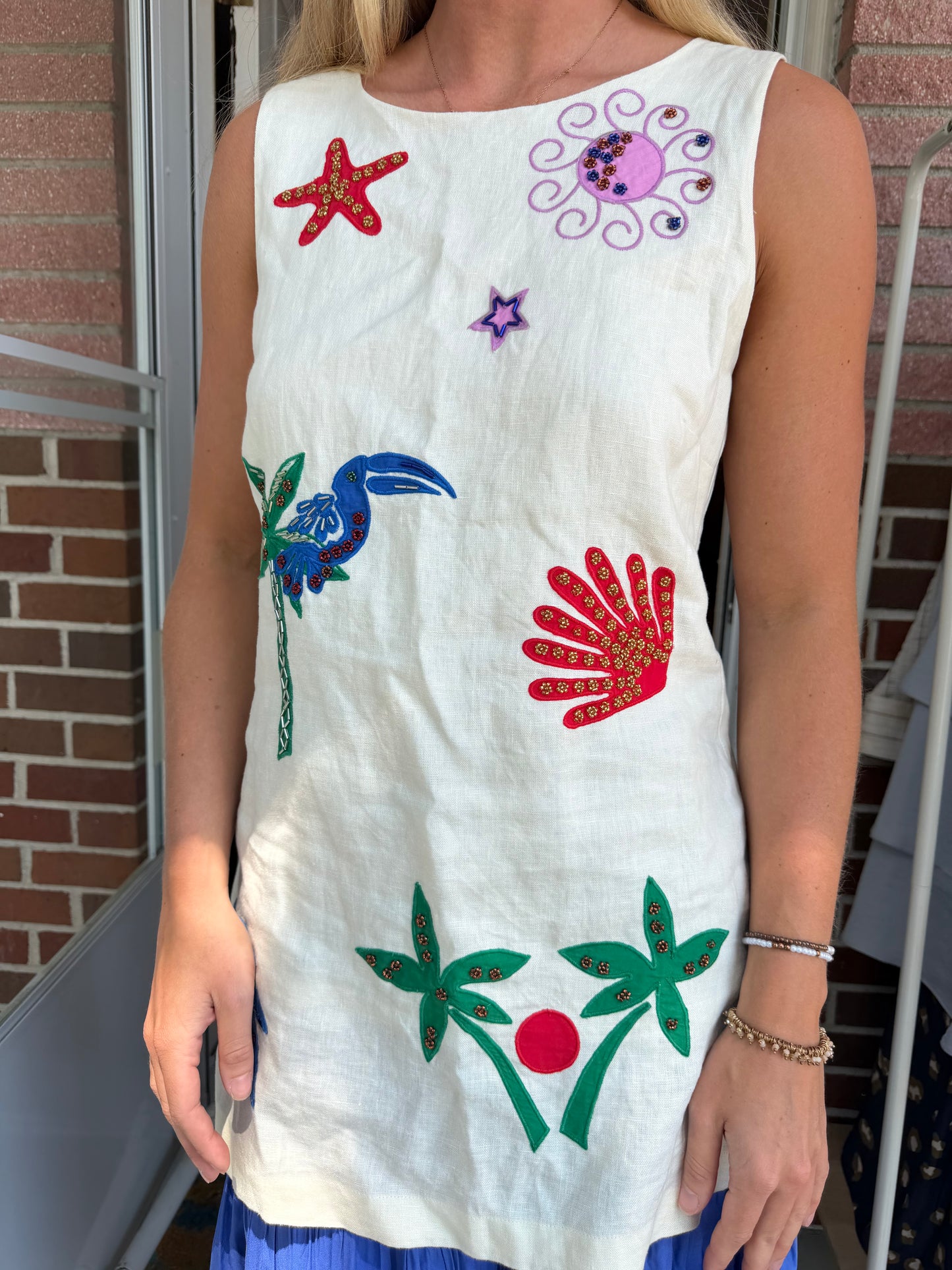 Medusa | Mini Floral Cut Coverup/Long Tunic, S
