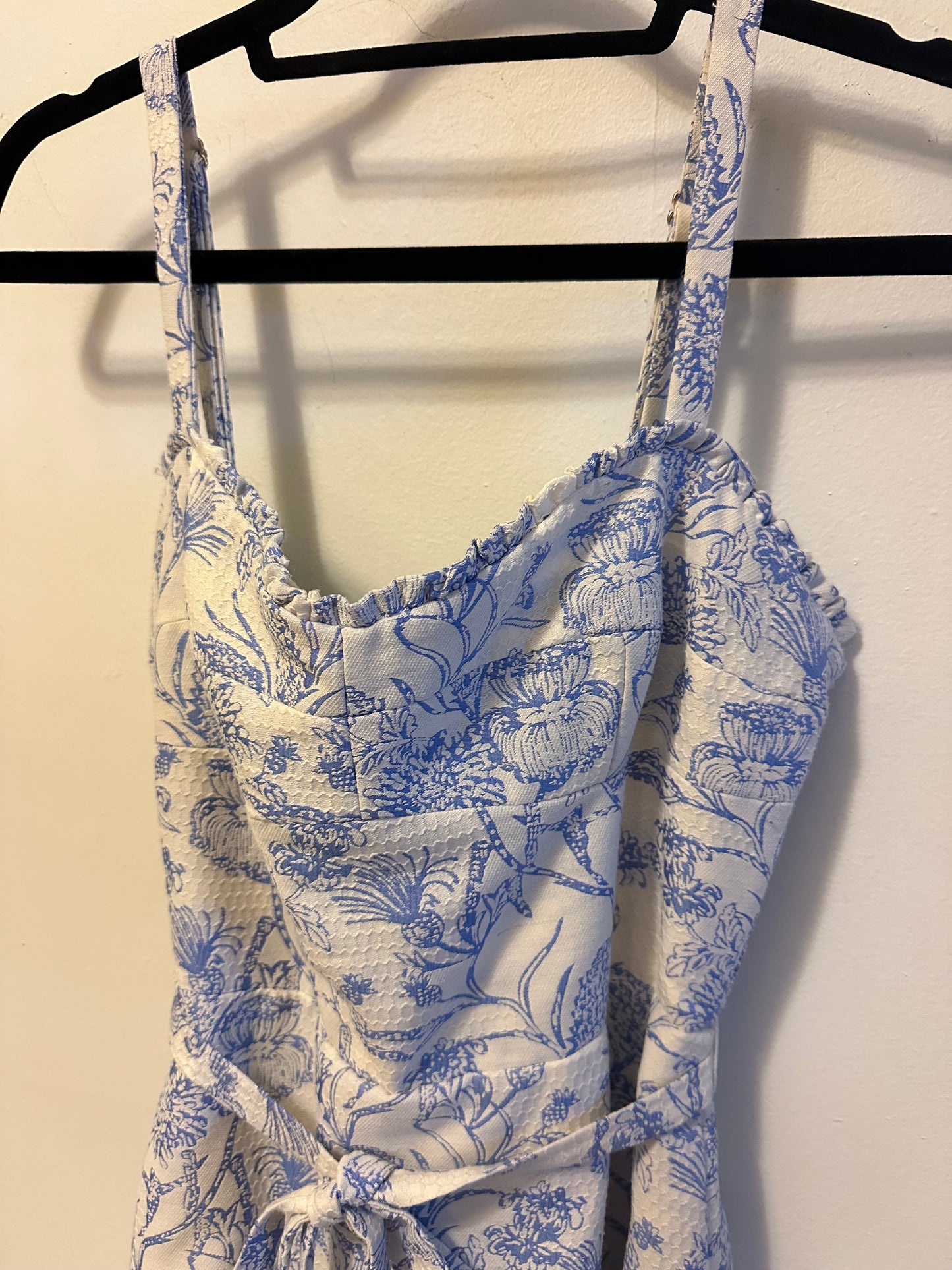 Amanda Uprichard | Light Blue Patterned Dress