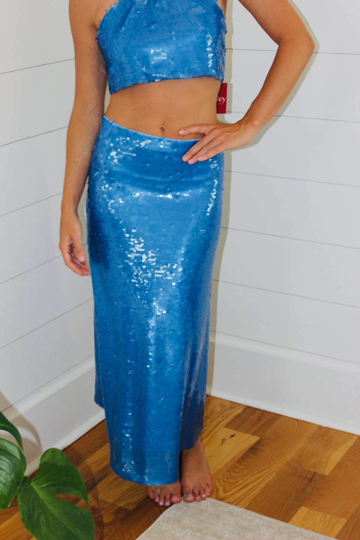 Alexis | Zira Top + Skirt  Sequin  Set, S