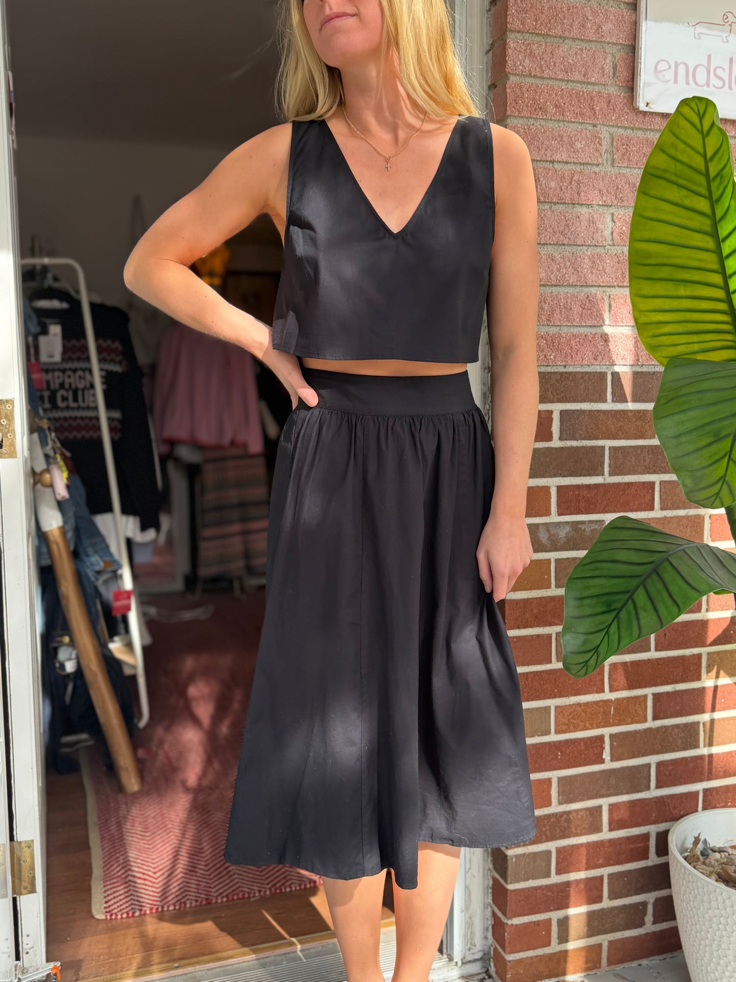 Reformation | Cotton Skirt Set, 6