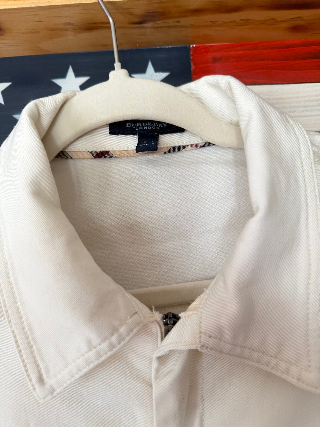 Burberry| Off-White  Denim Jumpsuit, 4/6