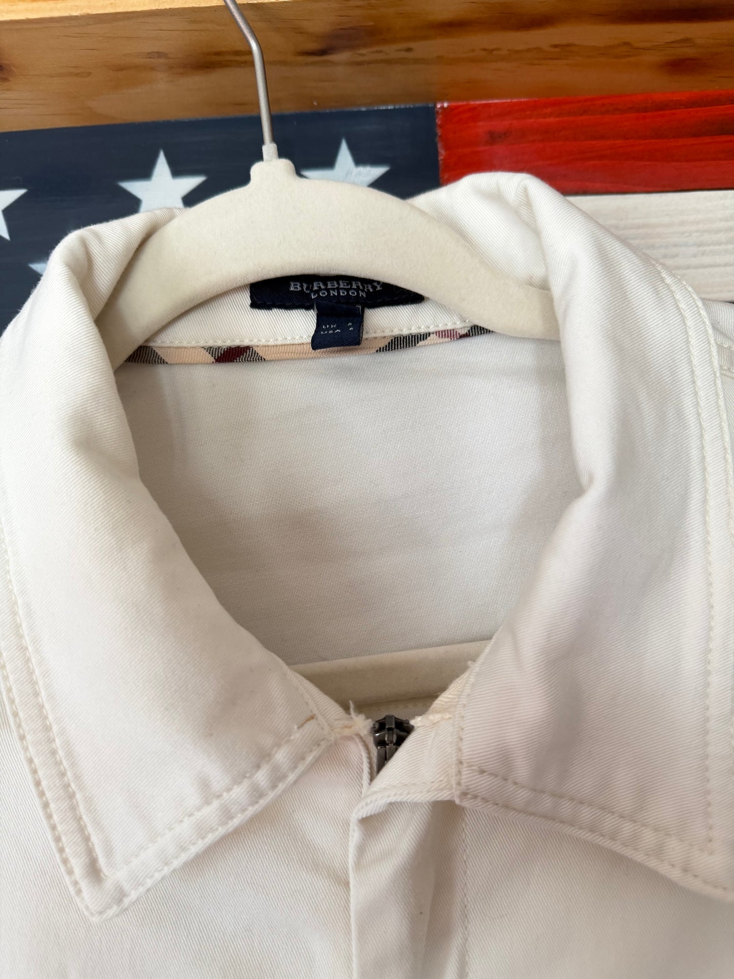 Burberry| Off-White  Denim Jumpsuit, 4/6