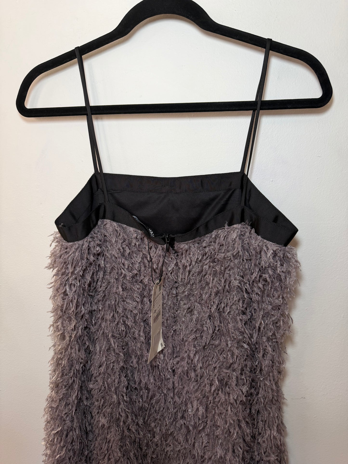 Zara | Feather Mini Dress, S