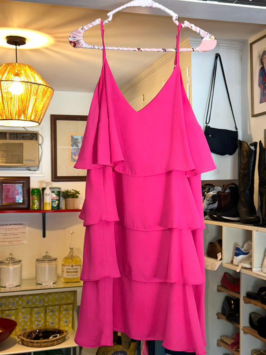 Lost + Wander | Pink Tiered Cami Dress