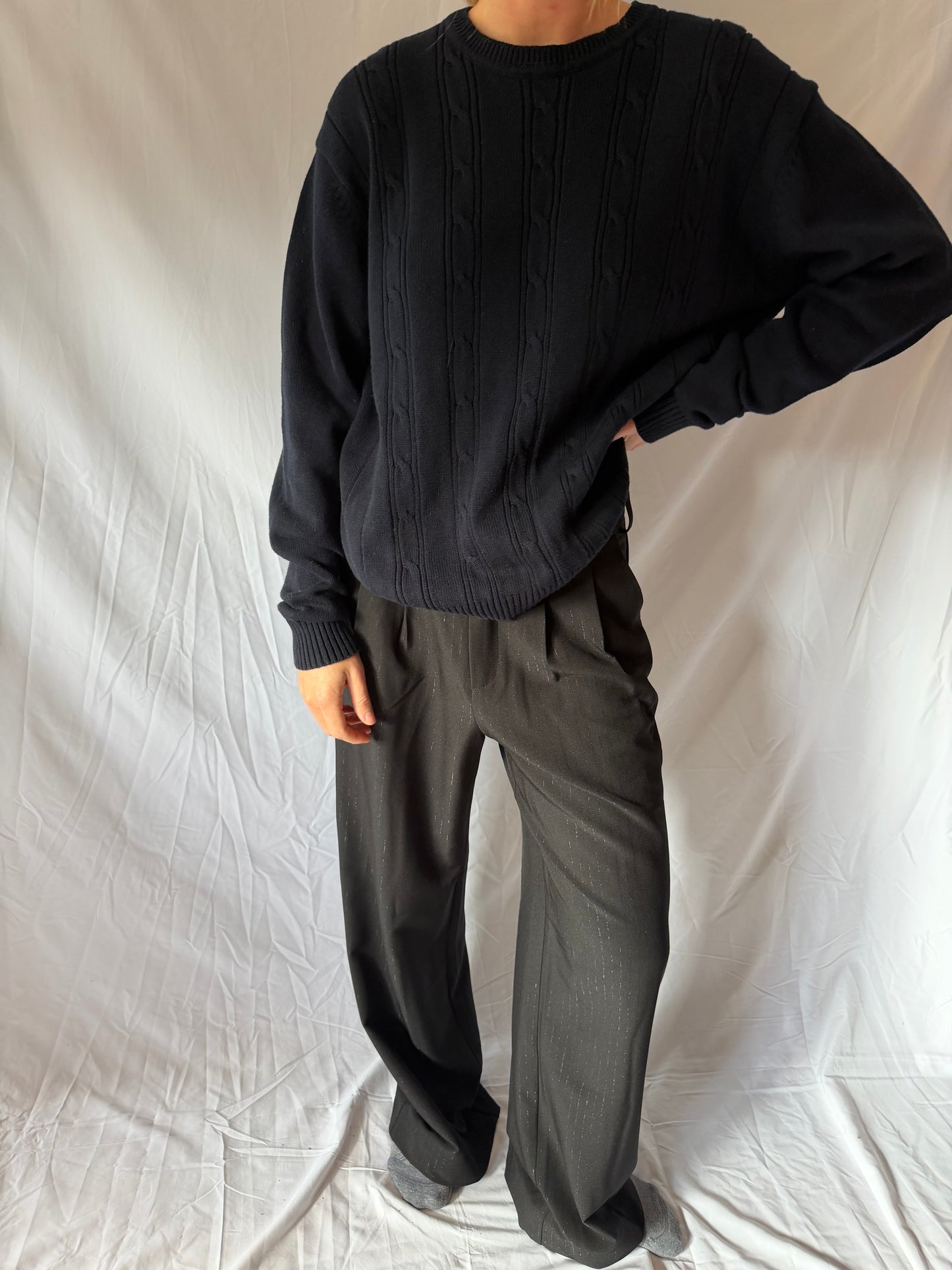 Oscar De Le Renta | 100% Cotton Sweater, XL