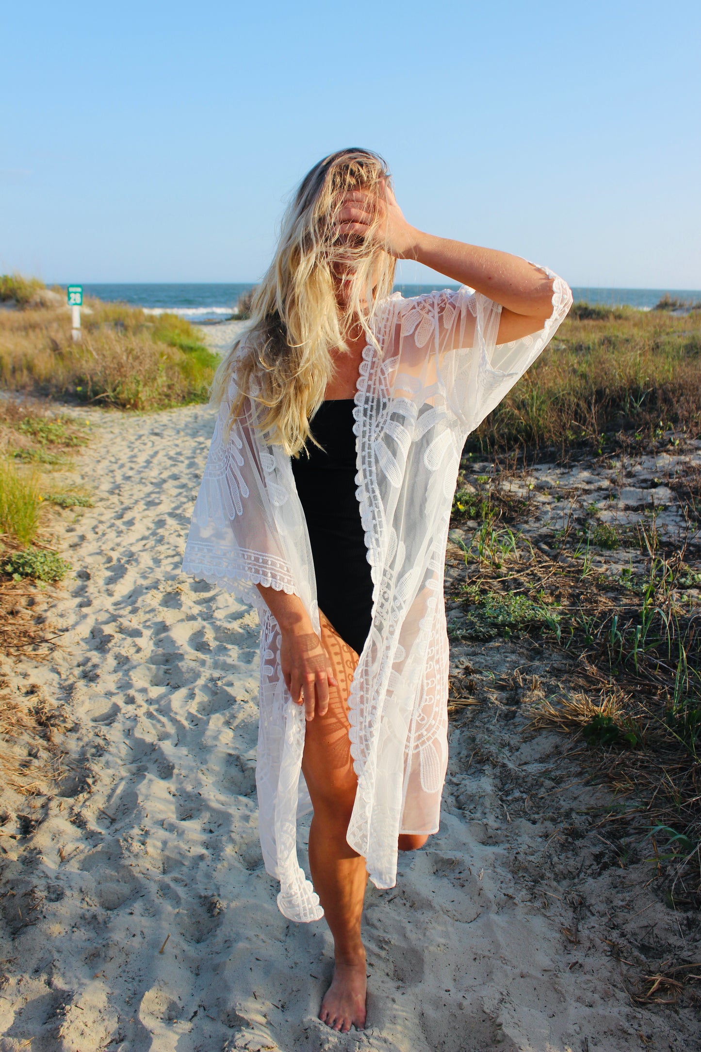 David and Young | Lace Robe, OS